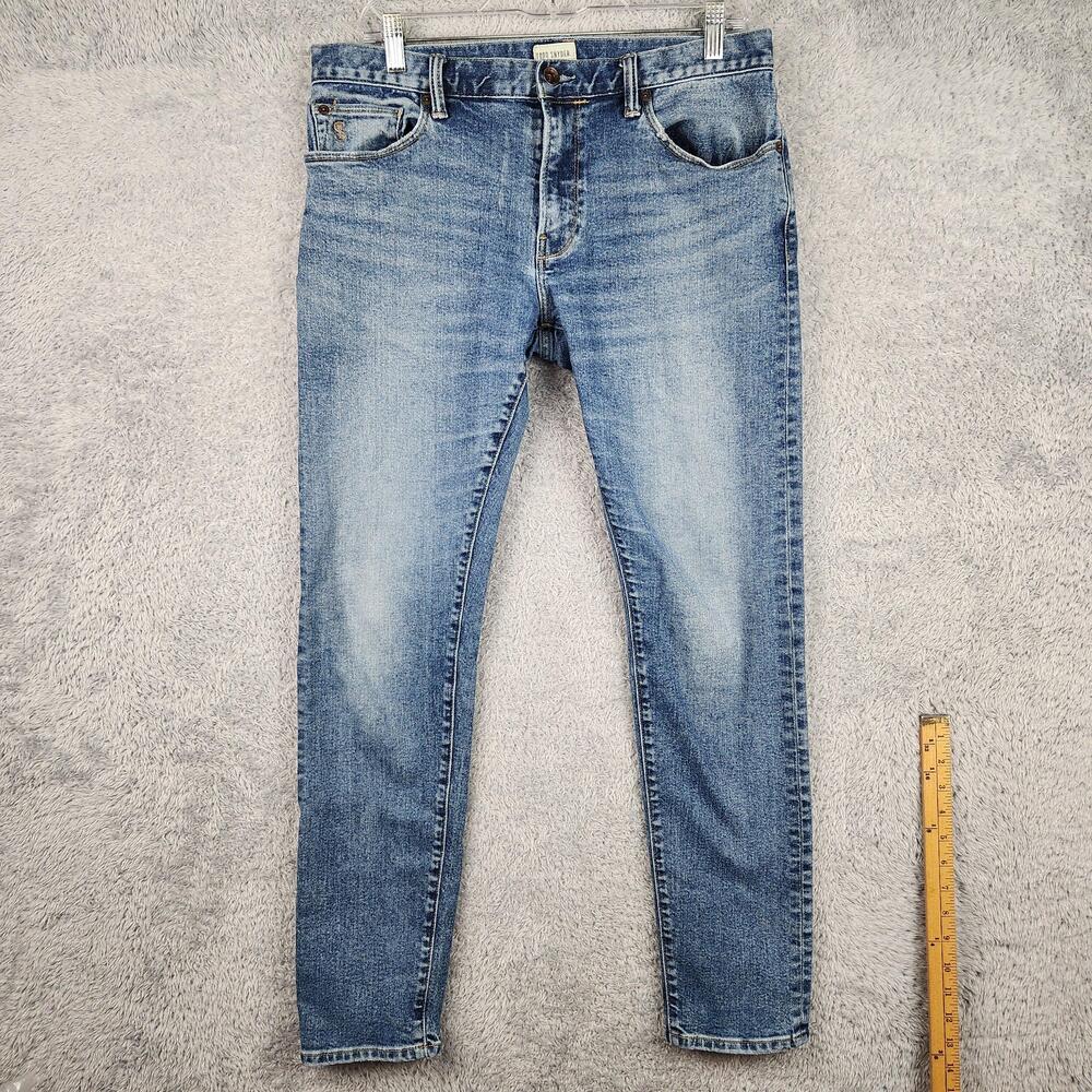 Todd Snyder Jeans Mens 32x32 Light Wash Blue Slim Fit Skinny Stretch Denim